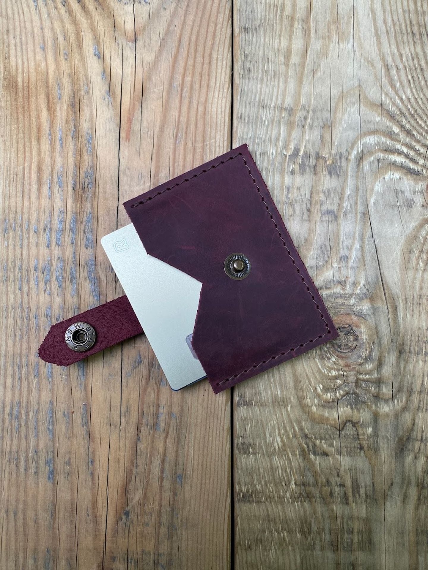 Slim Leather Card Holder Case