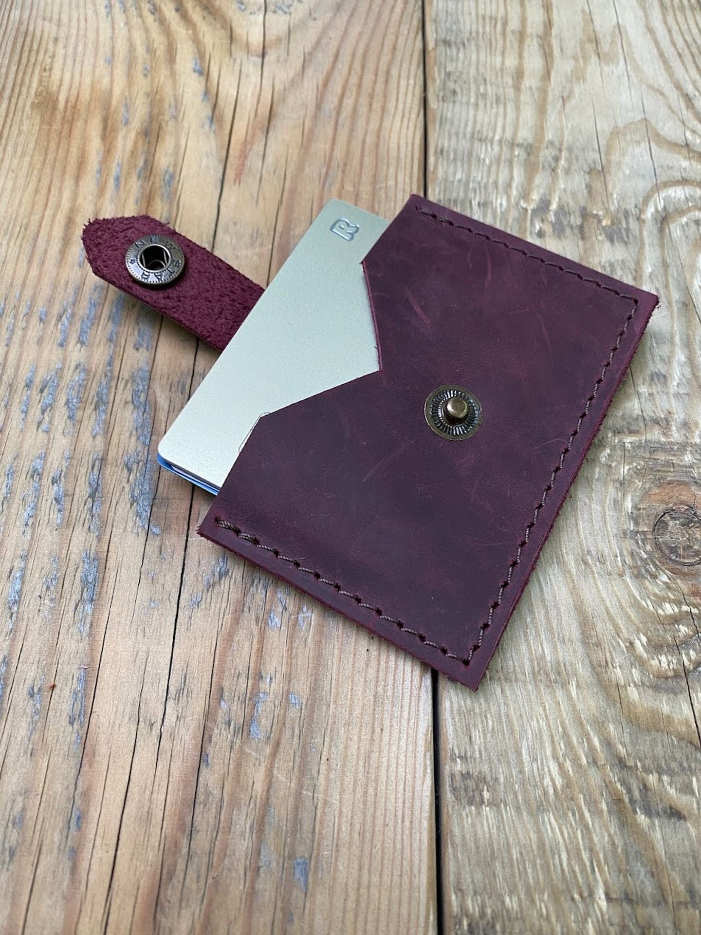 Slim Leather Card Holder Case