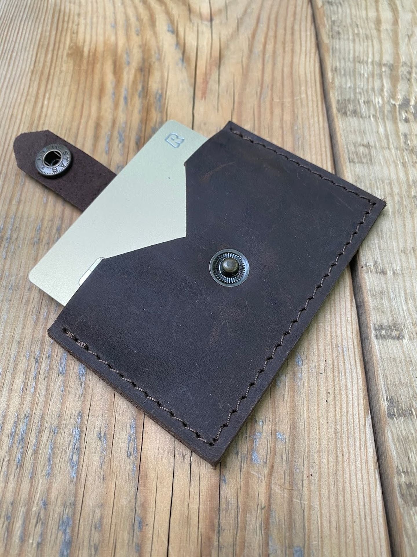 Slim Leather Card Holder Case