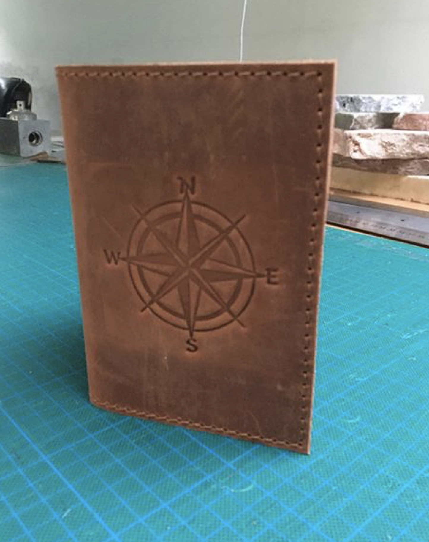 Personalized Leather Passport Cover