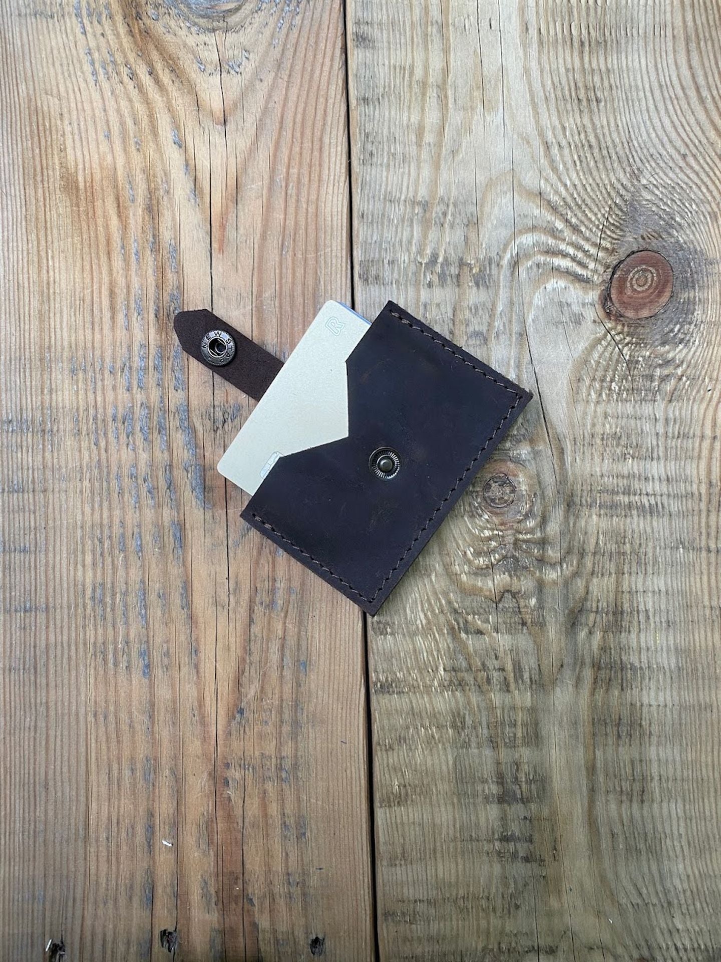 Slim Leather Card Holder Case