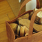Handmade Leather Fire Log Basket
